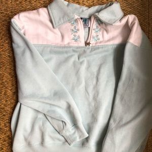 Embroidered Quarter Zip